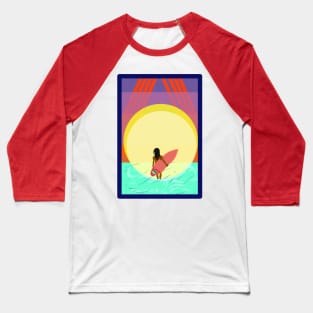 Surfer girl Baseball T-Shirt